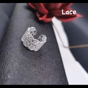 Lace Filigree Ring with Chain